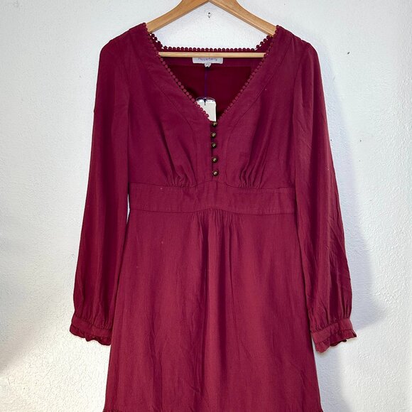 CREPE BUTTON DETAIL DRESS from PEPPERBERRY by BRAVISSIMO NWT - Picture 2 of 8